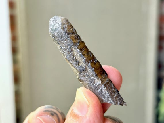 Smoky Quartz with Hydrothermal Etchings, 16g, New Find, Growth Interference Crystal, Inner Mongolia T177