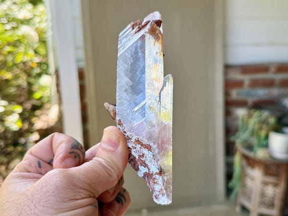 Bermejillo Selenite, Water Clear, 207g, Purification & Energetic Cleansing, Durango, Mexico V331