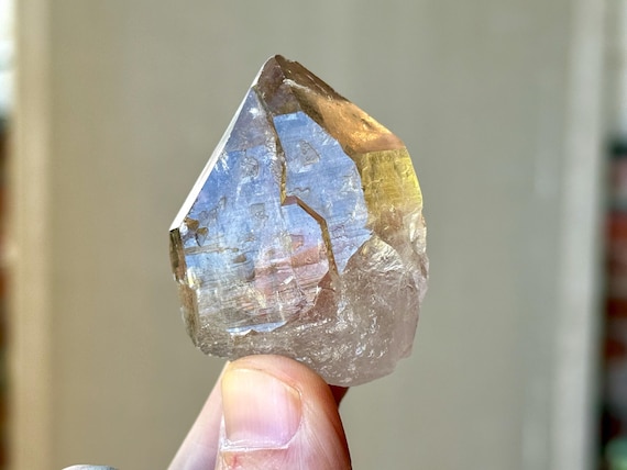Smoky Cathedral Lightbrary Quartz, 59g, New Find, Akashic Record, Diamantina, Minas Gerais, Brazil A176