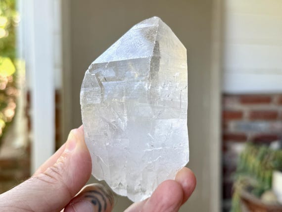 Lemurian Quartz, Double Terminated, 325g, New Find, High Quality Lemurian, Bahia, Brazil V074