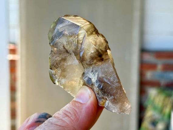 Elestial Smoky Quartz, Natural Formation, 85g, Earth Energy & Manifestation, Aracuai, Minas Gerais, Brazil T154