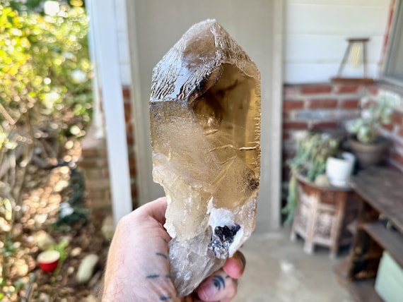 Dissolution Citrine, Hydrothermally Etched & All Natural, 1.8 Kilo, Cruzeiro Mine, Minas Gerais, Brazil V239