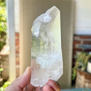 Trigonic Dissolution Quartz with Record Keepers, 503g, Spiritual Evolution and Transformation, Francisco Sa, Minas Gerais, Brazil W835