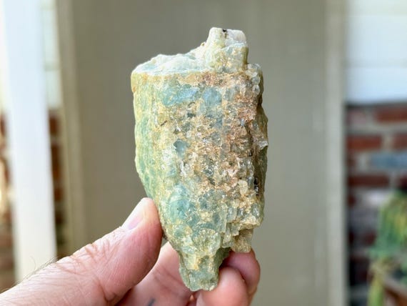 Aquamarine Crystal, All-Natural, 203g, Throat Chakra, Emotional Cleansing & Expression, Bahia, Brazil T811