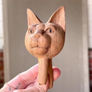 Cat Kuripe, Traditional Shamanic Applicator Pipe, Hand Carved from Beech Wood