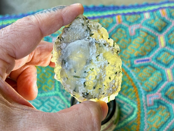 Green Tourmaline Quartz with Mild Citrine Core, Aricanga Mine, 166g, Minas Gerais, Brazil W650