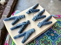 Stone Kuripe, Choice of Hummingbird, Condor, Owl, Jaguar & Snake, Traditional Shamanic Applicator Pipe, Handmade in Peru