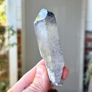 Black Phantom Lemurian Quartz, 91g, New Find, Root Chakra Crystal for Detoxification & Purification, Bahia, Brazil S378