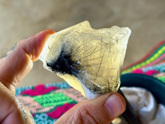 Citrine & Blue Tourmaline, 138g, Channeling and Mediumship, Coronel Murta, Minas Gerais, Brazil V178