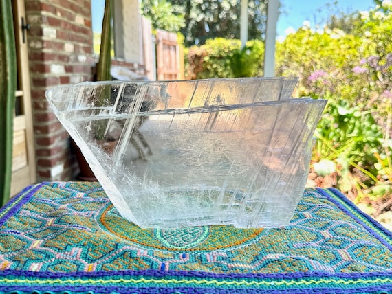 Selenite, All Natural Plate Formation & Water Clear, 2.2 Kilo, New Find, Crystal for Purification and Energetic Cleansing W448