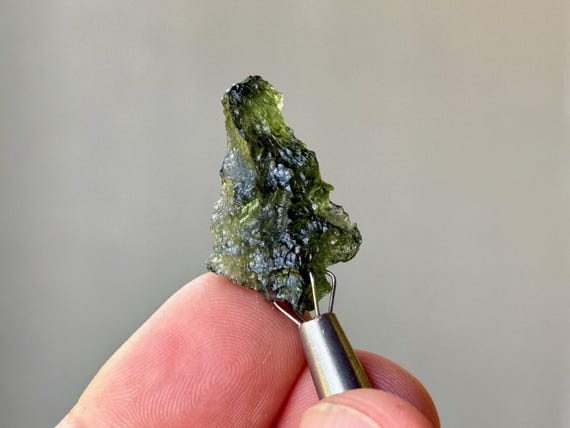 Moldavite, Natural & Authentic, 3.3g, High-Grade Moldvative, Interplanetary Extraterrestrial Crystal, Chlum, Czech Republic T597