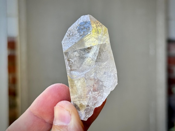 Coded Quartz with Trigons, Record Keepers and Other Unique Etchings, 56g, Rare Find, Corinto, Minas Gerais, Brazil R733