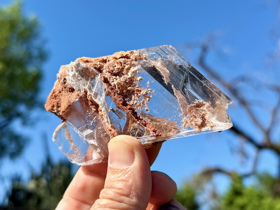 Bermejillo Selenite, Water Clear, 171g, Purification & Energetic Cleansing, Durango, Mexico V249