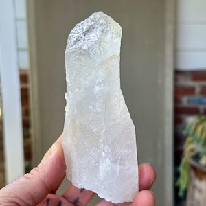 Trigonic Dissolution Quartz from Francisco Sa, 467g, Crystal for Spiritual Evolution and Transformation, Minas Gerais, Brazil W880