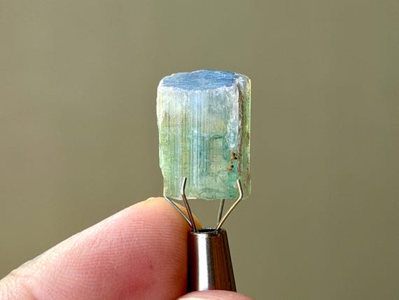 Bicolor Blue-Green Tourmaline, 3.5g, Oceanview Mine, Pala, California B616