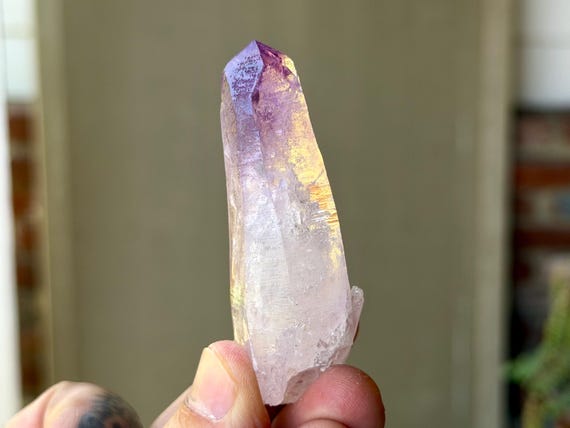 Vera Cruz Amethyst with Trigons, 40g, New Find, Third Eye Chakra, Piedra Parada, Veracruz, Mexico B032