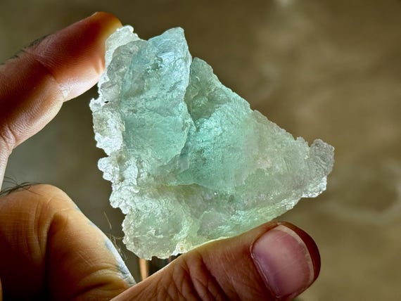 Aquamarine, Hydrothermally Etched, 73g, Emotional Clearing, Throat Chakra, Bahia, Brazil A728