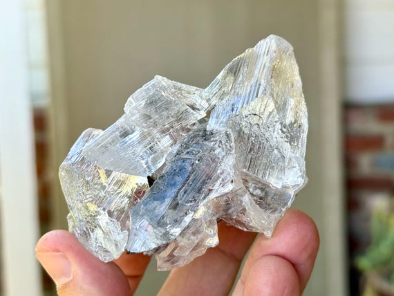 Naica Selenite, AAA Water Clear, 170g, Self-Standing, Purification & Energetic Clearing, Chuhuahua, Mexico V379