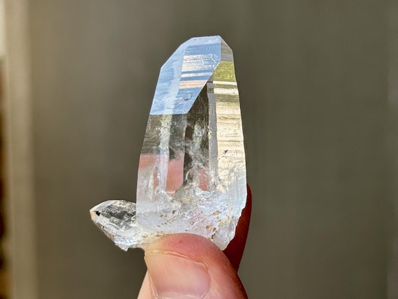 Lemurian Quartz from Peñas Blancas, AAA Water Clear, 34g, Rare Find, Boyaca, Colombia S734