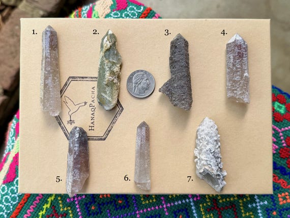 Inner Mongolian Quartz with Hedenbergite & Red Hematite, Choose ONE of Eight, Root and Heart Chakra Crystals T826