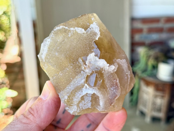 Citrine & Canga Rose Quartz, 400g, New Find, Manifestation and Creativity, Taquaral, Brazil V429