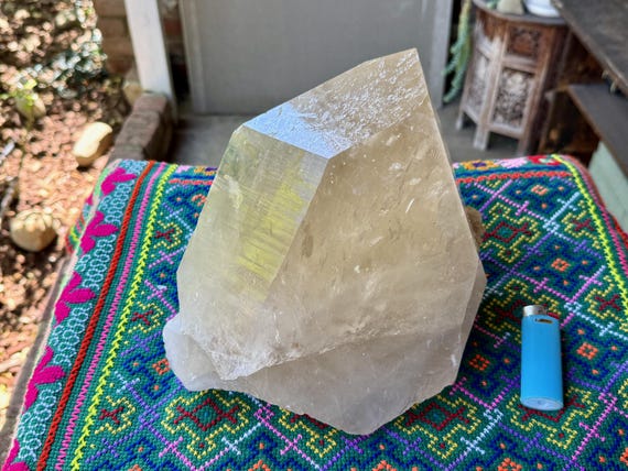 Brazilian Citrine, Natural & Self-Standing, 7.4 Kilo, Manifestation and Creativity, Aracuai, Minas Gerais, Brazil W402