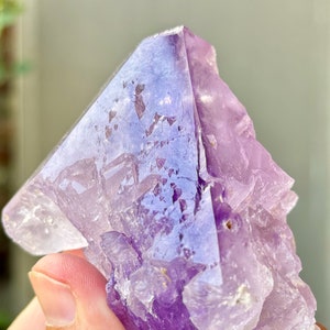 Trigonic Dissolution Amethyst with Hydrothermal Etchings, 302g, Crystal for Spiritual Evolution & Transformation, Pernambuco, Brazil W249