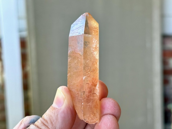 Tangerose Quartz, Natural Color, 57g, New Find, Stimulating Energy, Sacral Chakra, Minas Gerais, Brazil A497