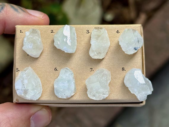 Phenakite Crystal, All Natural Phenacite, Choose ONE of Eight, Crown Chakra, Highest Vibration, Madagascar T803