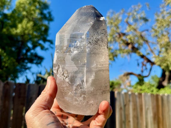 Black Phantom Lemurian Quartz with Rainbows, 2 Kilo, Detoxification & Purification, Bahia, Brazil W238