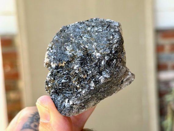 Brown & Black Tourmaline Quartz, 121g, Shadow Work and Protection, Aracuai, Minas Gerais, Brazil B449