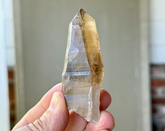 ペレズドリームレムリアン　シトリン　スモーキー　モリオン　スターブラリー ペレの夢のレムリアンシトリン、カスタムスタンド付き、290g、希少品