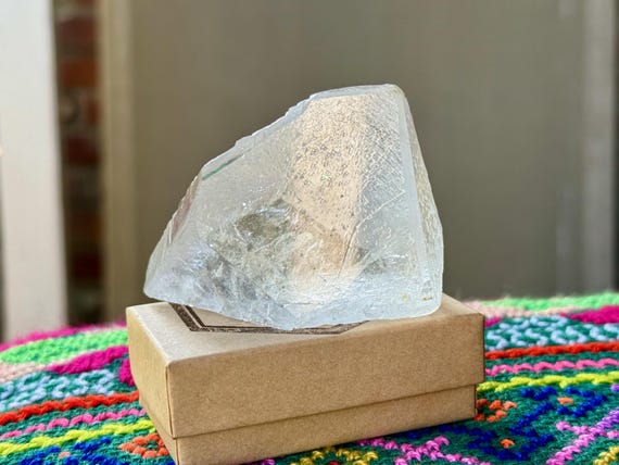 Trigonic Dissolution Quartz, Water Clear, 145g, New Find, Spiritual Evolution & Transformation, Francisco Sa, Minas Gerais, Brazil V171