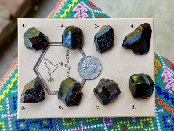 Red Garnet, Natural/Raw & Unpolished, Choose ONE of Eight, Root and Heart Chakra Healing, Stimulating Energy, Nigeria A962