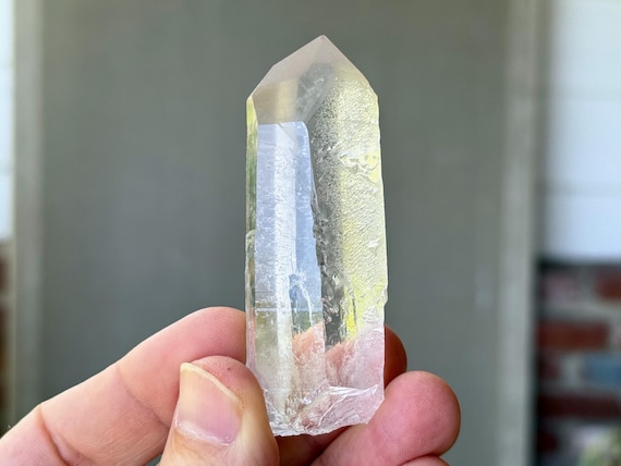Starbrary Quartz with Time Link, 70g, New Find, Water Clear Quartz with Extraterrestrial Glyphs, Zeca de Souza, Minas Gerais, Brazil S898