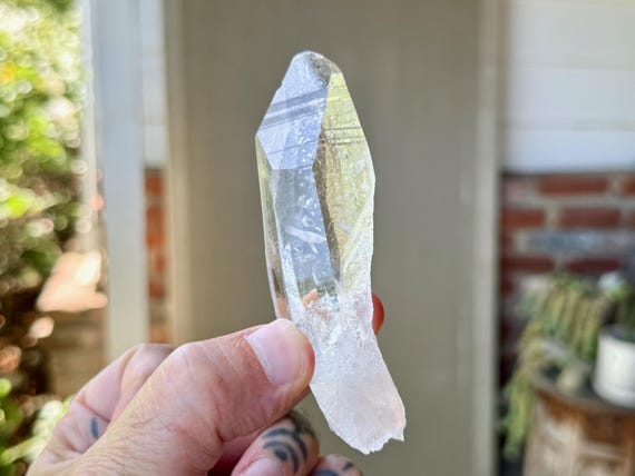 Lemurian Quartz with Time Link, Water Clear, 120g, New Find, Highest Quality, Bahia, Brazil S591
