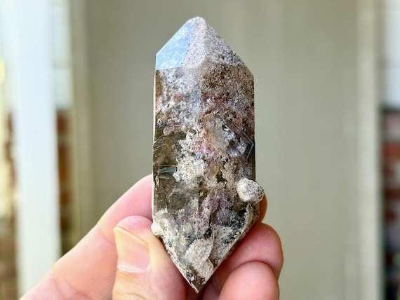 Lodolite Quartz, All Natural & Double Terminated, 101g, New Find, Corinto, Minas Gerais, Brazil T509