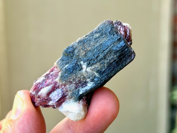 Paraiba Tourmaline, Bicolor Pink and Blue, 53g, New Find, Rio Grande Del Norte, Brazil B333
