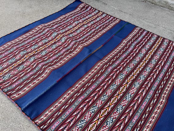 Andean Manta Cloth, 30" x 33", Large Size, Hand Woven Mesa Cloth for Shamanic Plant Medicine Ceremony, Chinchero, Peru