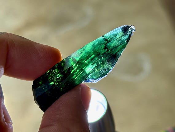 Vivianite, Blue & Green Hues, Natural Formation, 13g, Heart Chakra, Visualization and Forgiveness, Amazonas, Brazil A641