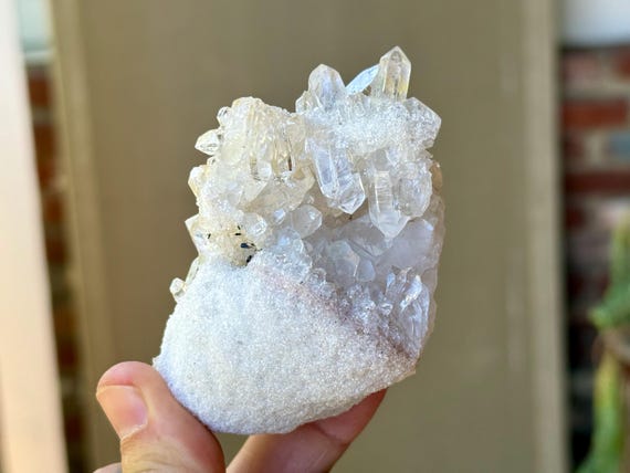 Himalayan Quartz Cluster, 224g, High Altitude Crystal, Purification & Holding Intentions, India V358