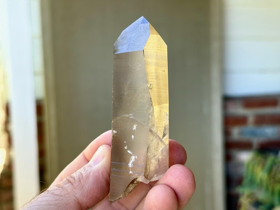 Smoky Lemurian Quartz, Channeling Formation, 105g, New Find, Highest Quality, Zeca de Souza Mine, Minas Gerais, Brazil T730