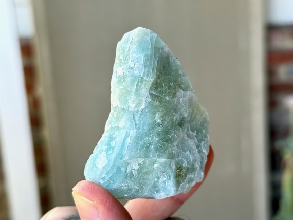 Aquamarine, Natural Raw Aquamarine, 84g, Throat Chakra, Emotional Cleansing, Bahia, Brazil A339