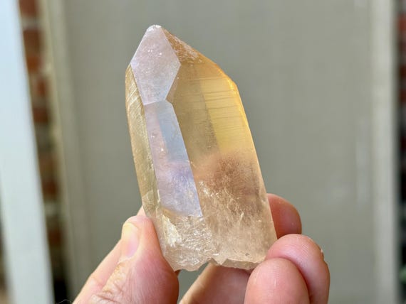 Citrine Lemurian with Time Link, Record Keepers, 135g, Manifestation & Creativity, Serra do Cabral, Minas Gerais, Brazil A502