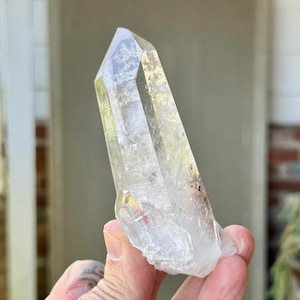 Lemurian Quartz, Mother & Child Formation, 223g, Old Find, AAA Water Clear, Santander, Colombia X796