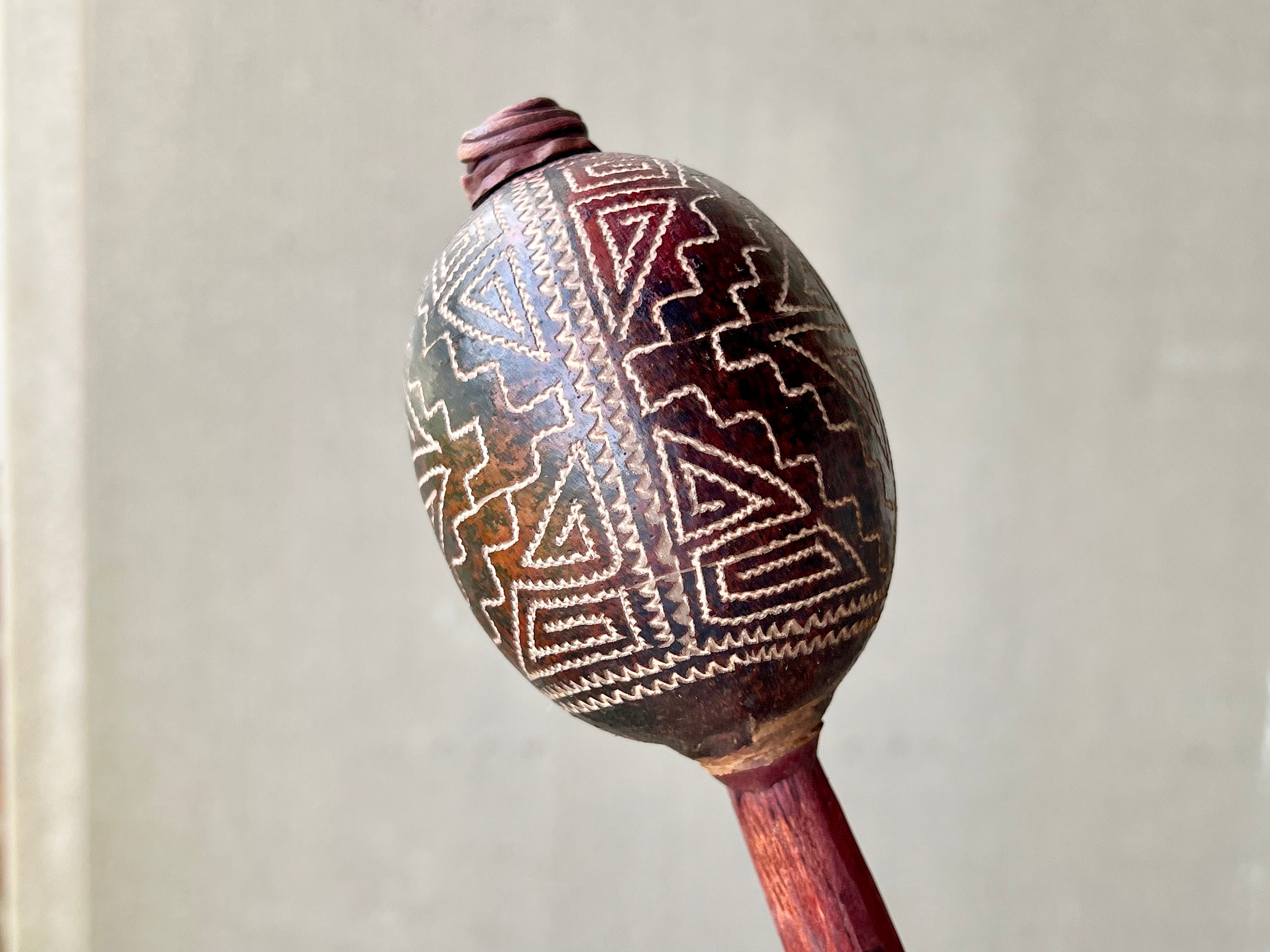 Peru Rattle Shaman Rattle, Traditional Shipibo Rattle for Shamanic Plant Medicine ...