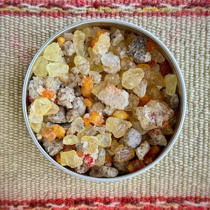Ecstatic Blend Incense Resin, All Natural Liturgical Incense with Frankincense, Evergreen and Rose Essences, Catholic Church Incense