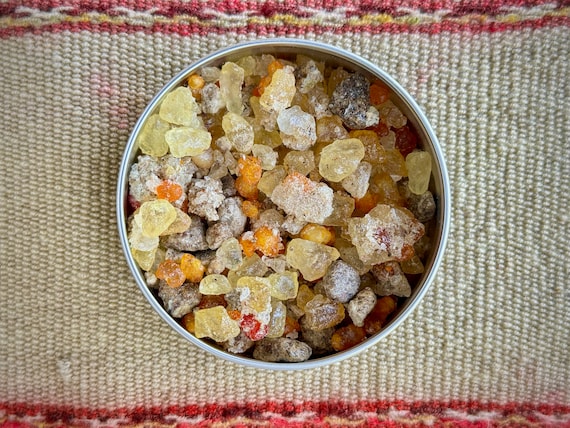 Ecstatic Blend Incense Resin, All Natural Liturgical Incense with Frankincense, Evergreen and Rose Essences, Catholic Church Incense