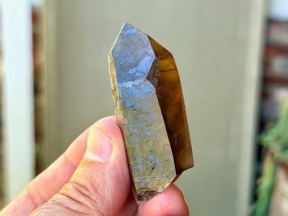 Pele's Dream Lemurian Citrine, Time Link Activation, 62g, New Find, Shadow Work & Trauma Healing, Goias, Brazil A794