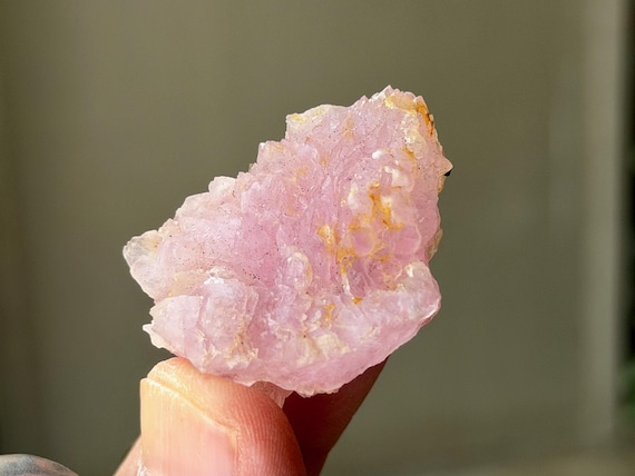 Canga Rose Quartz, 22g, New Find, Natural Crystallized Rose Quartz, Taquaral, Minas Gerais, Brazil A811